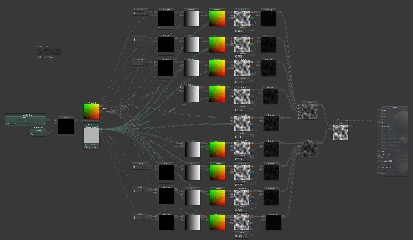 Node d c